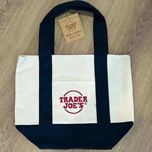 Trader Joe’s Mini Tote Bag in Navy- BRAND NEW!